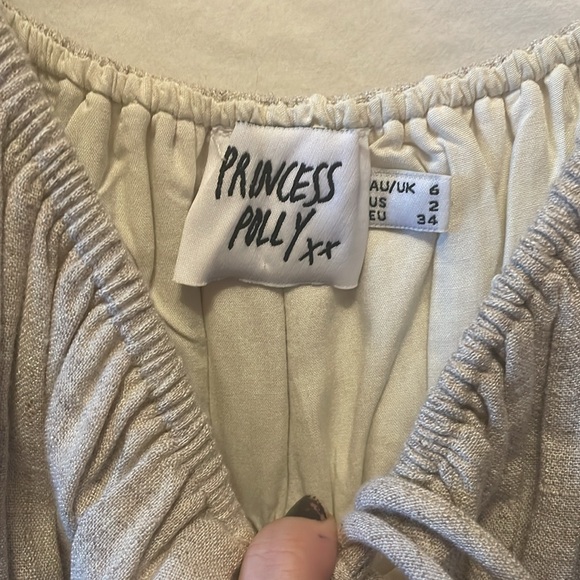 Princess Polly | Madelyn mini dress beige | Size US 2 - Picture 5 of 5